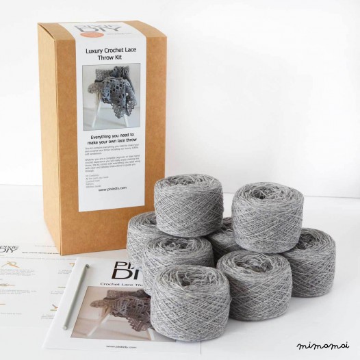 LUXURY CROCHET LACE THROW KIT