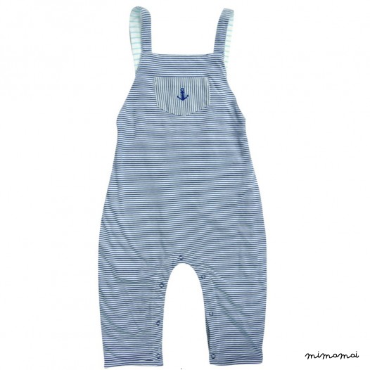Striped Jersey Dungarees