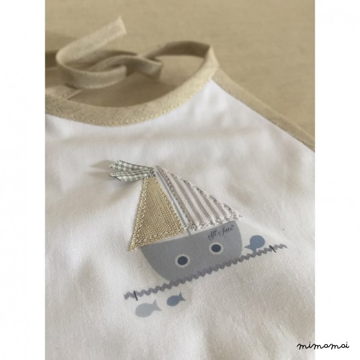 Babero redondo impermeable Mediterr&aacute;neo