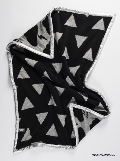 Baby Blanket, Cloud Blanket, Triangle Blanket, Monochrome Nursery, Modern Nursery, Baby Gift,