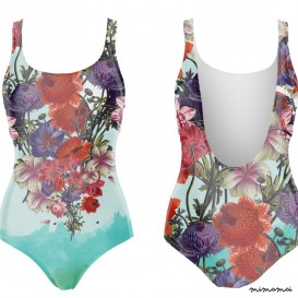 GIRLS - Whale Flowers Swimsuit Kids