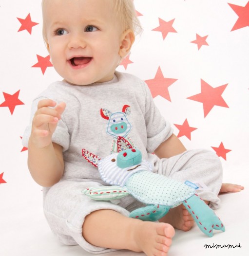 Patchwork Piggy Romper