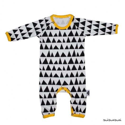 "Your mountain is waiting" romper white