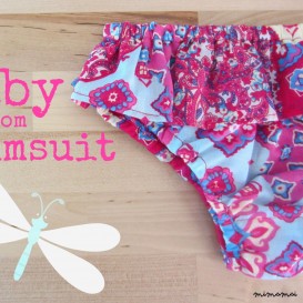 Ruffle swimsuit for Little Girls