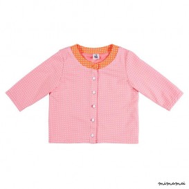 3/4 Sleeve Cardigan pink and orange