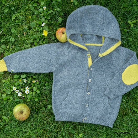 Hoody Cardigan - Dark Grey M&eacute;lange