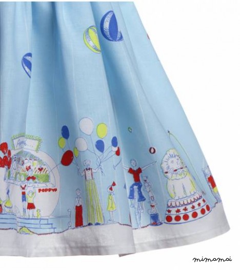 Millie Dress Circus Spearmint Blue