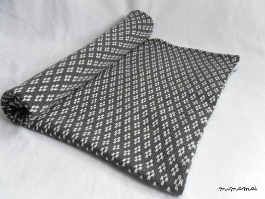 Baby Cot Blanket Set/Grey & Cream