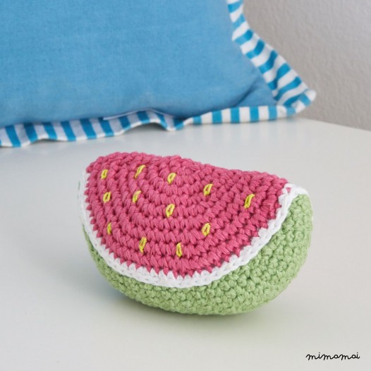 Crochet Watermelon Rattle