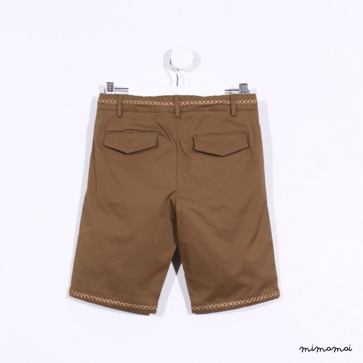 Shorts with Embroidery khaki