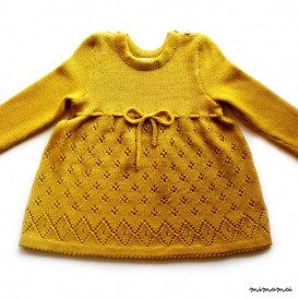 Babygirls/Girls knitted Merino wool lace Dress/outfit
