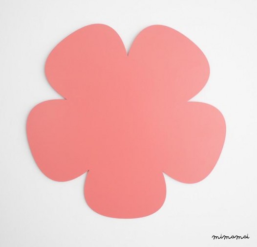 Panel magn&eacute;tico Flor rosa