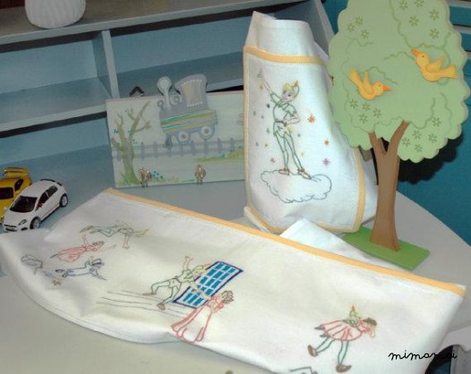 Peter Pan cradle bedding |Baby linen sheets pillowcase