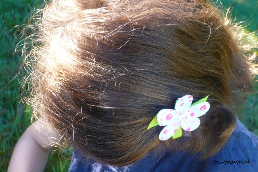 Allie Pink Bubbles Petal Hair Clip
