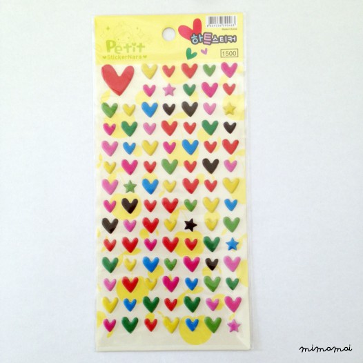 Bubble 3D Heart stickers