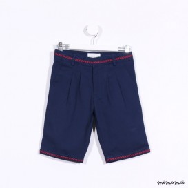 Shorts with Embroidery blue