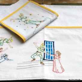 Peter Pan cradle bedding |Baby linen sheets pillowcase