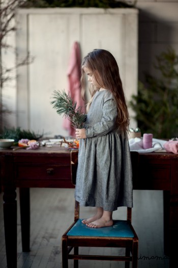 B & W SMOCK DRESS