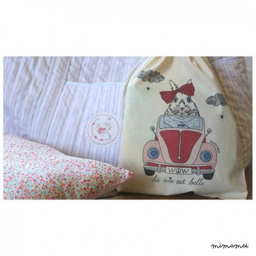 Coussin la vie est belle 35x35cm