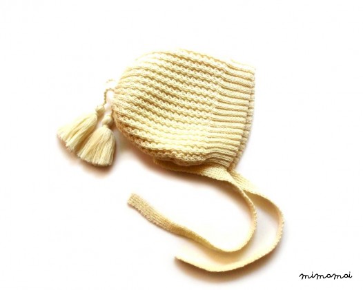 Babies/Children's double knitted merino wool hat/bonnet hat