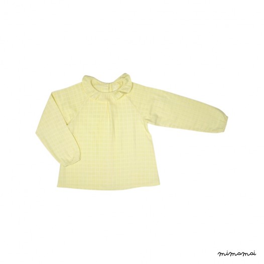 Blouse en lange jaune fille Charlotte