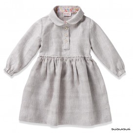 Dress MY FRIDA linen grey