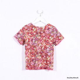 Boxy T-Top pink floral