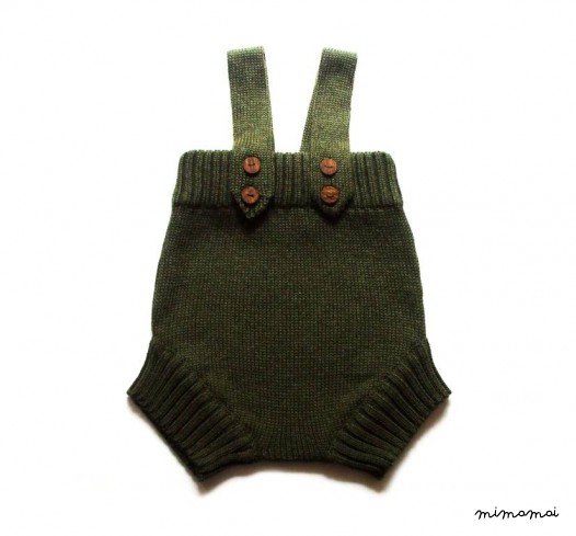 Babies/Children's knitted merino wool romper