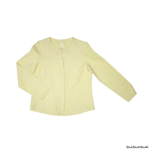 Chemise en lange jaune L&eacute;onie