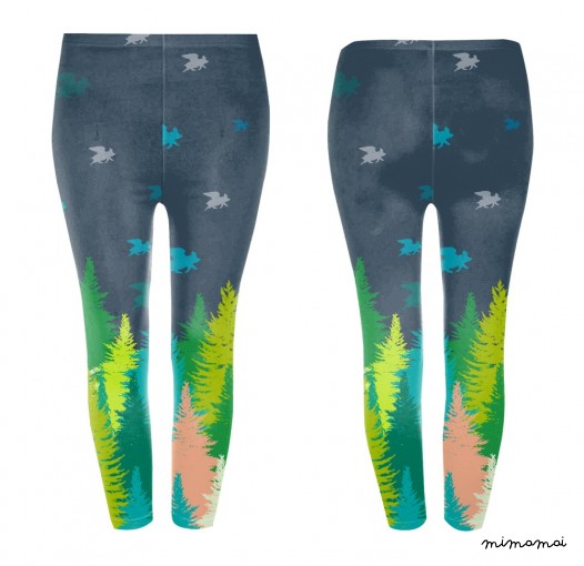 GIRLS -- Flying Pigs  leggings