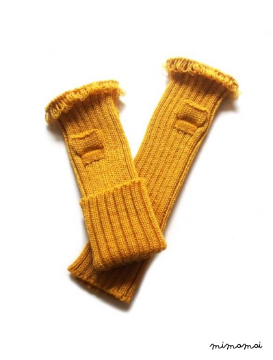 Babies/Children's Virgin wool fingerless mittens/pulse warmers/arm warmers/fingerless gloves