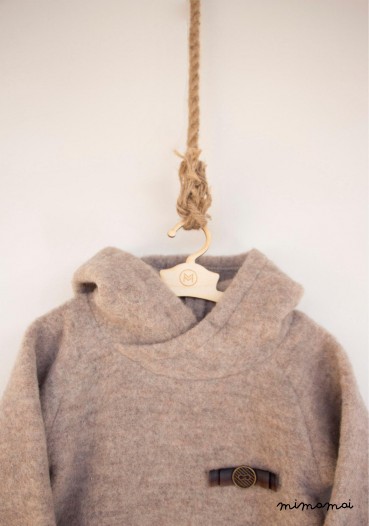 Woolen hoody dress