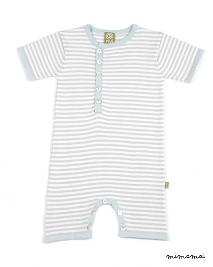 Billy Romper Silver Stripe