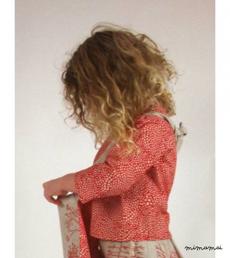 Izzy shirt Poppy print