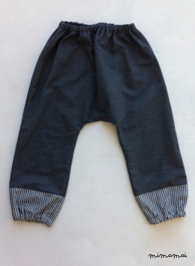 Indi jean-stripe pant