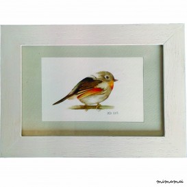 Quadretto piccolo uccellino 18x13