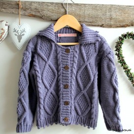 Lavender cable handknit