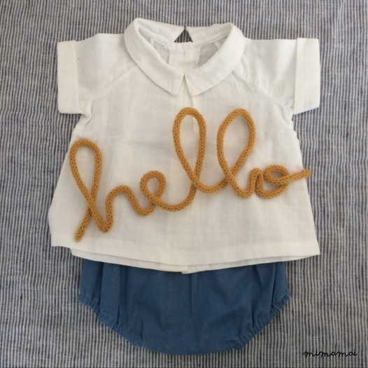 Blouse en lange manches courtes Timoth&eacute;e