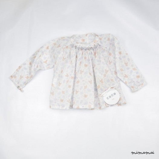 Infants Summer blouse, Smocked blouse Baby Girl, Smocking, Baby Smocked