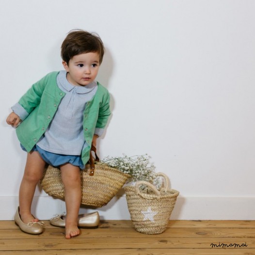 Veste b&eacute;b&eacute; verte Calixte