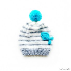 Babys Blue Fish Beanie