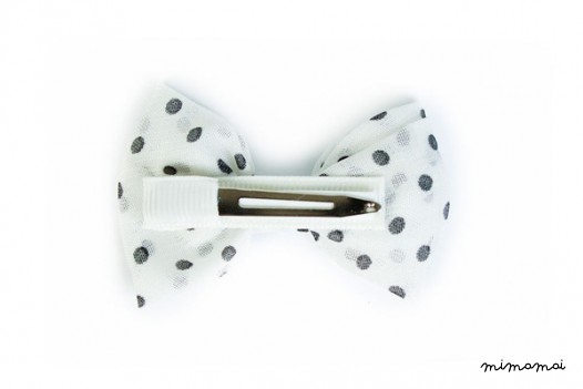 Polkadot Chiffon Bow