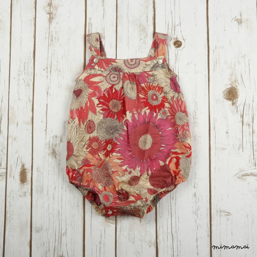 Liberty Bubble Romper With Straps