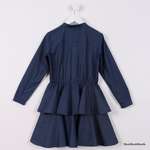 Long-sleeved Shirtdress blue denim