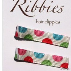 Pair of Hannah Half Dots hairclips