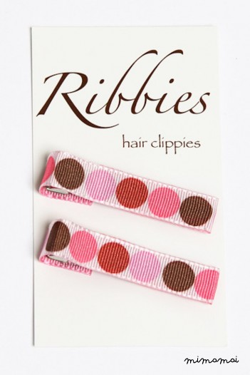 Pair of Sweetheart Dots Hairclips