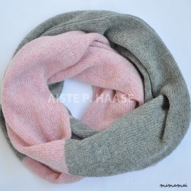 Cashmere infinity scarf, Cashmere loop shawl, Cashmere snood, Knitted cashmere scarf