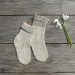 Hand knit baby linen socks - baby summer socks - infant socks