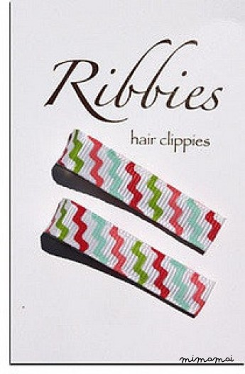Pair of Maya Zigzag hairclips