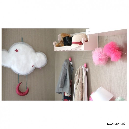 Nuage XL en tulle &agrave; suspendre